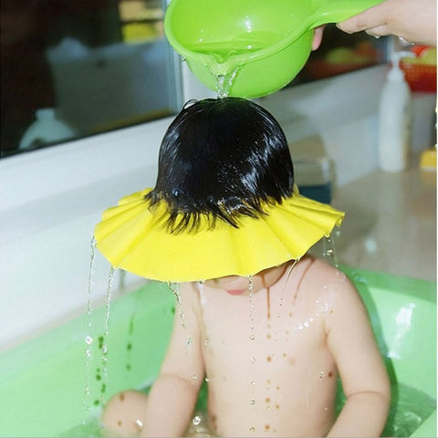 Chapéu Para Banho Bebê Protetor dos Olhos 