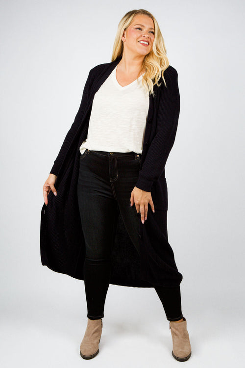 COTTON / CASHMERE BELTED RIBBED LONG CARDIGAN
