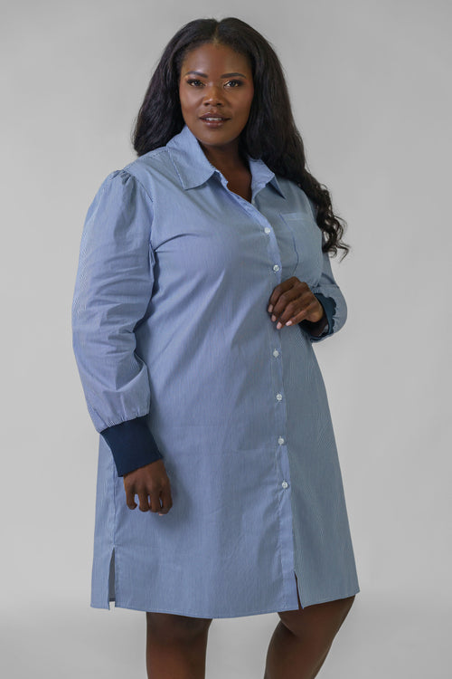 WINAE COTTON SHIRT DRESS