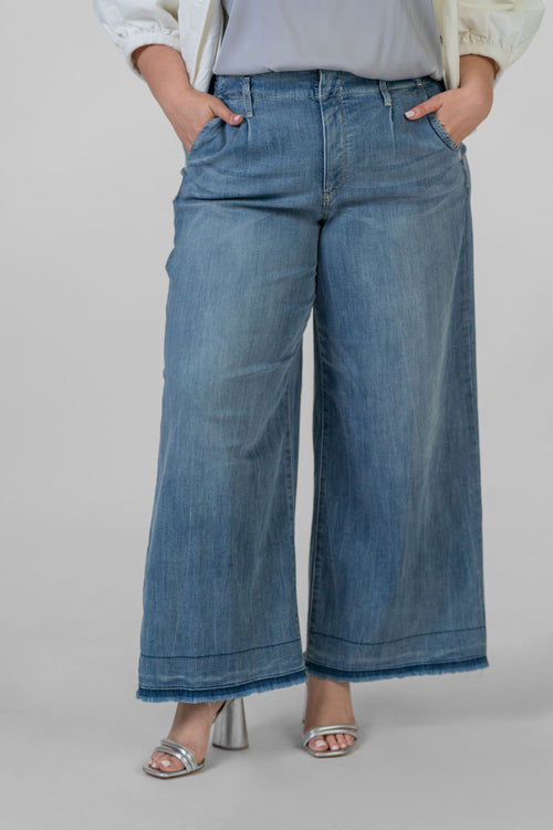 MONA WIDE LEG TROUSER ANKLE JEANS