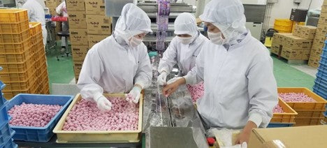 inside a candy factory