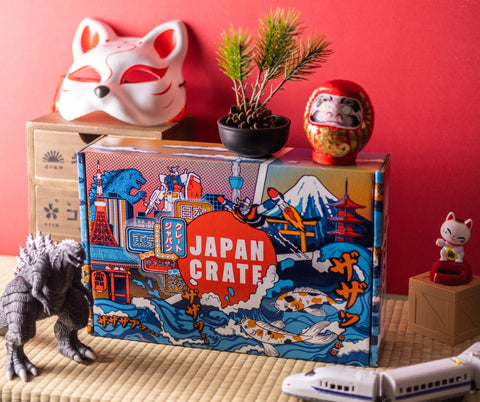 Japan Crate brings vibrant themes every month with a custom designed box.