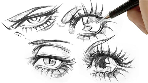 manga eyes sparkles sketches