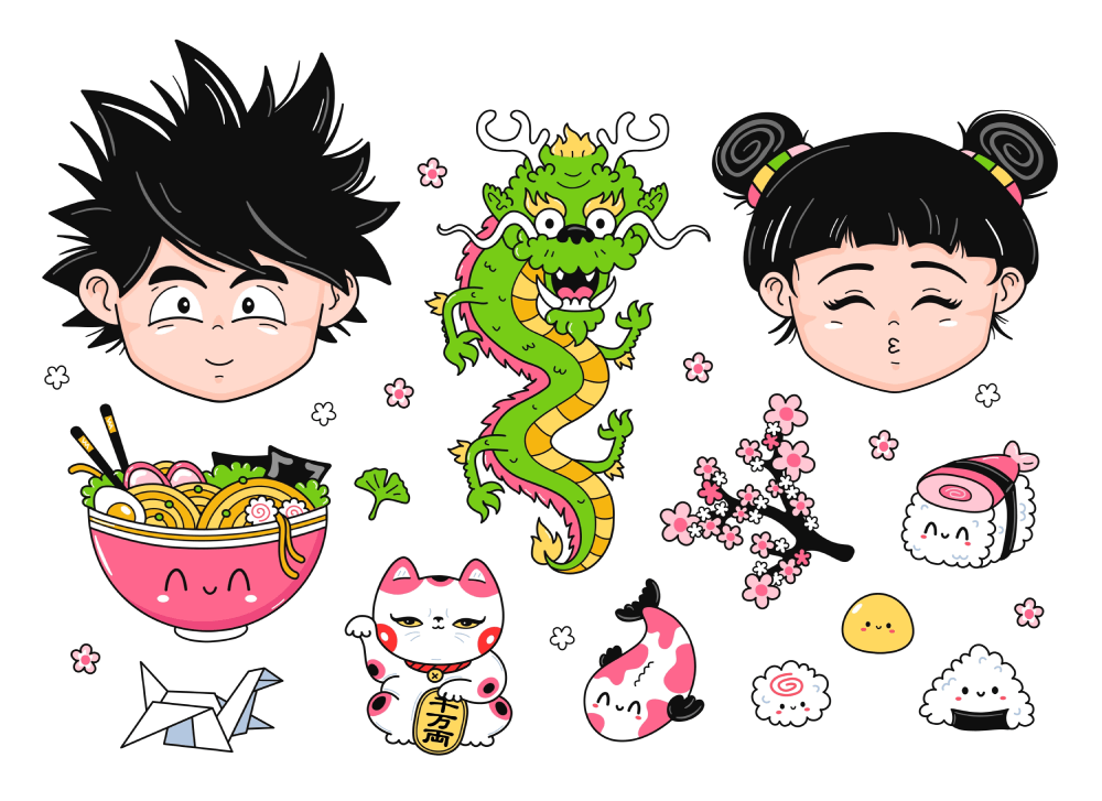 Numerous manga series have been inspired by traditional dragons in Japan.