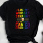 Rainbow Letters Print T-Shirt