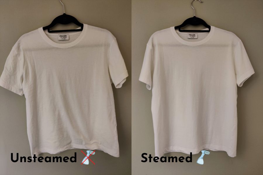 steaming clothes