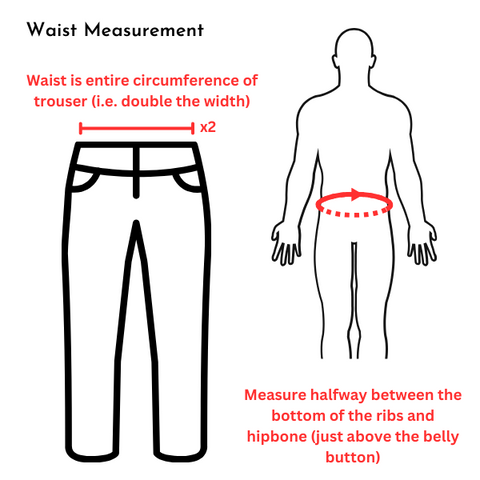 How to measure your waist size