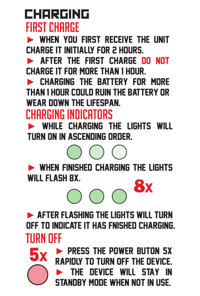 how to charge the Wulf UNI Max on white background