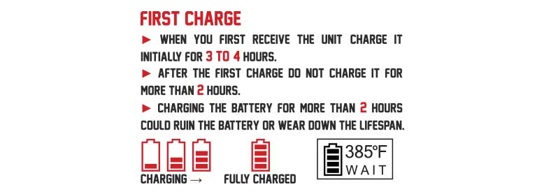 Instructions on charging the Wulf LX Vaporizer