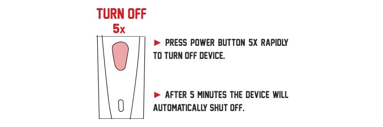 Instructions on how to turn off the Wulf Vape Classic