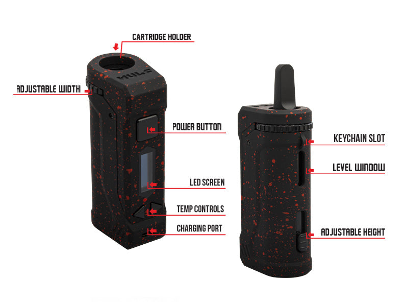 Overview of the Wulf UNI Pro black red spatter