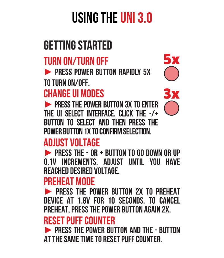 Using the Wulf UNI 3.0 on white background