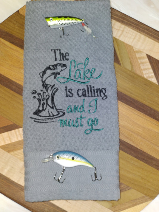 Custom fishing towel  Bad Day Fishing Better than a good day at