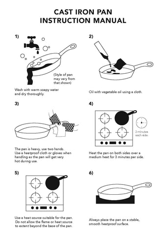 Cast iron seasoning instructions 