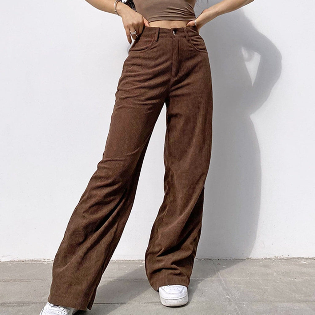2023 Corduroy Women Vintage 90s Indie Streetwear Teenager Pants – Dress ...