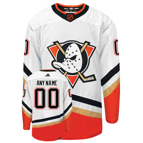 NHL Anaheim Ducks Custom Name Number Vintage Throwback Alternate Jersey  Pullover Hoodie