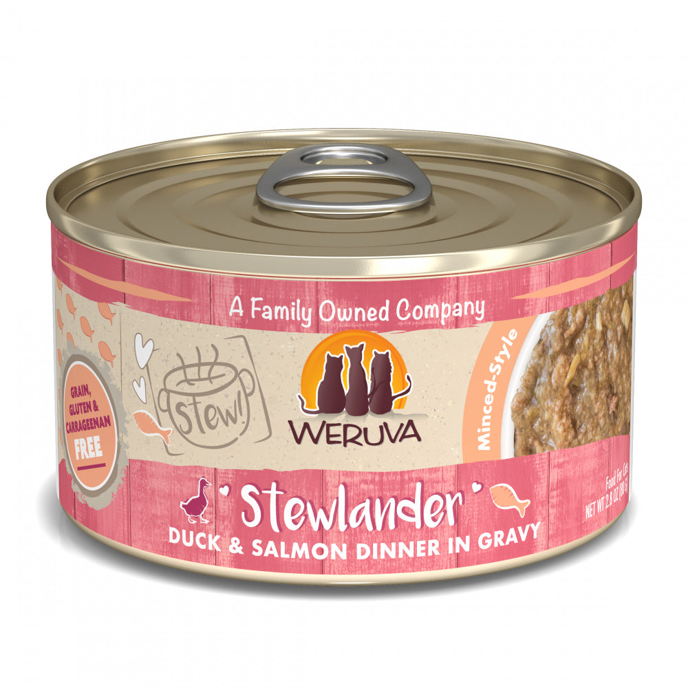 Weruva Classic Cat Stews! Stewlander with Duck & Salmon in Gravy Canned Cat Food