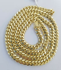 14k Gold Miami Chain Necklace