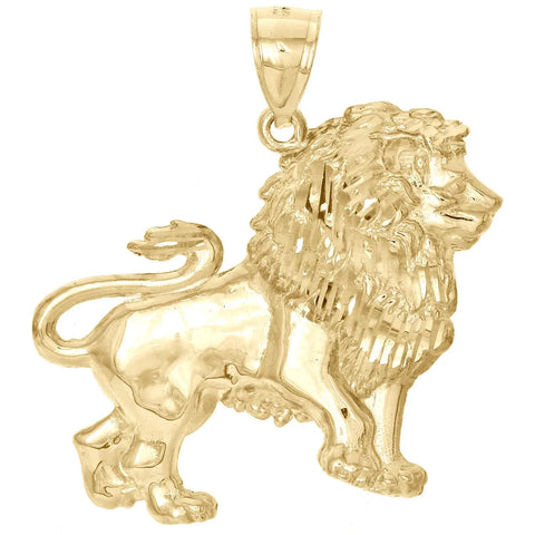 10k Yellow Gold Lion Body Pendant