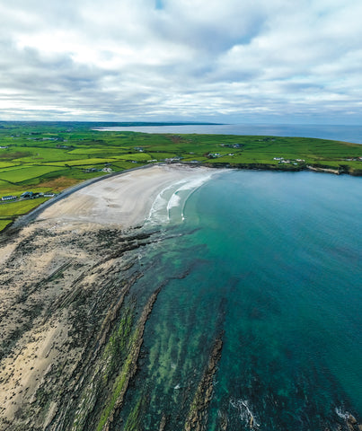 Drone shot of Aughris Beach County Sligo