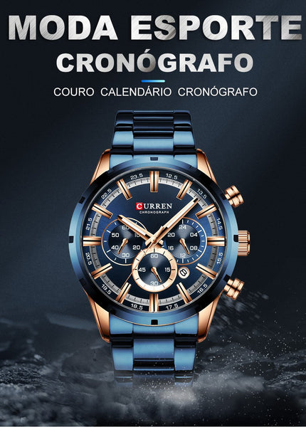 Relógio Masculino Chrono de Quartzo - Premium Edition
