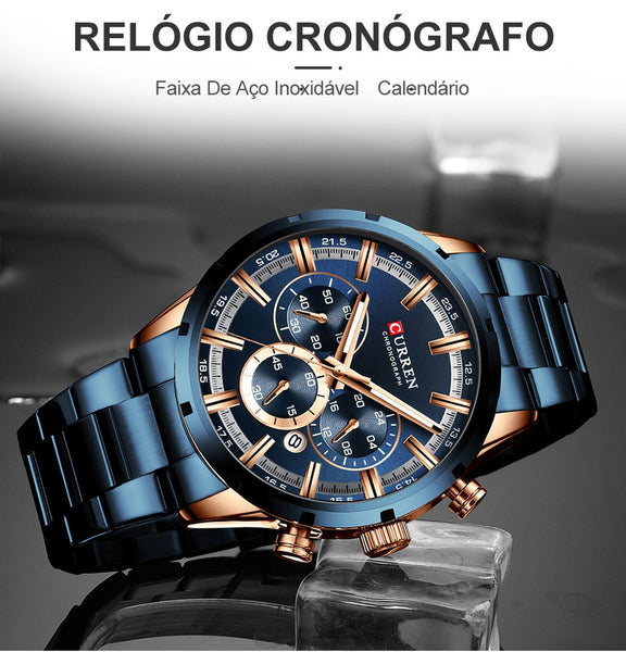 Relógio Masculino Chrono de Quartzo - Premium Edition