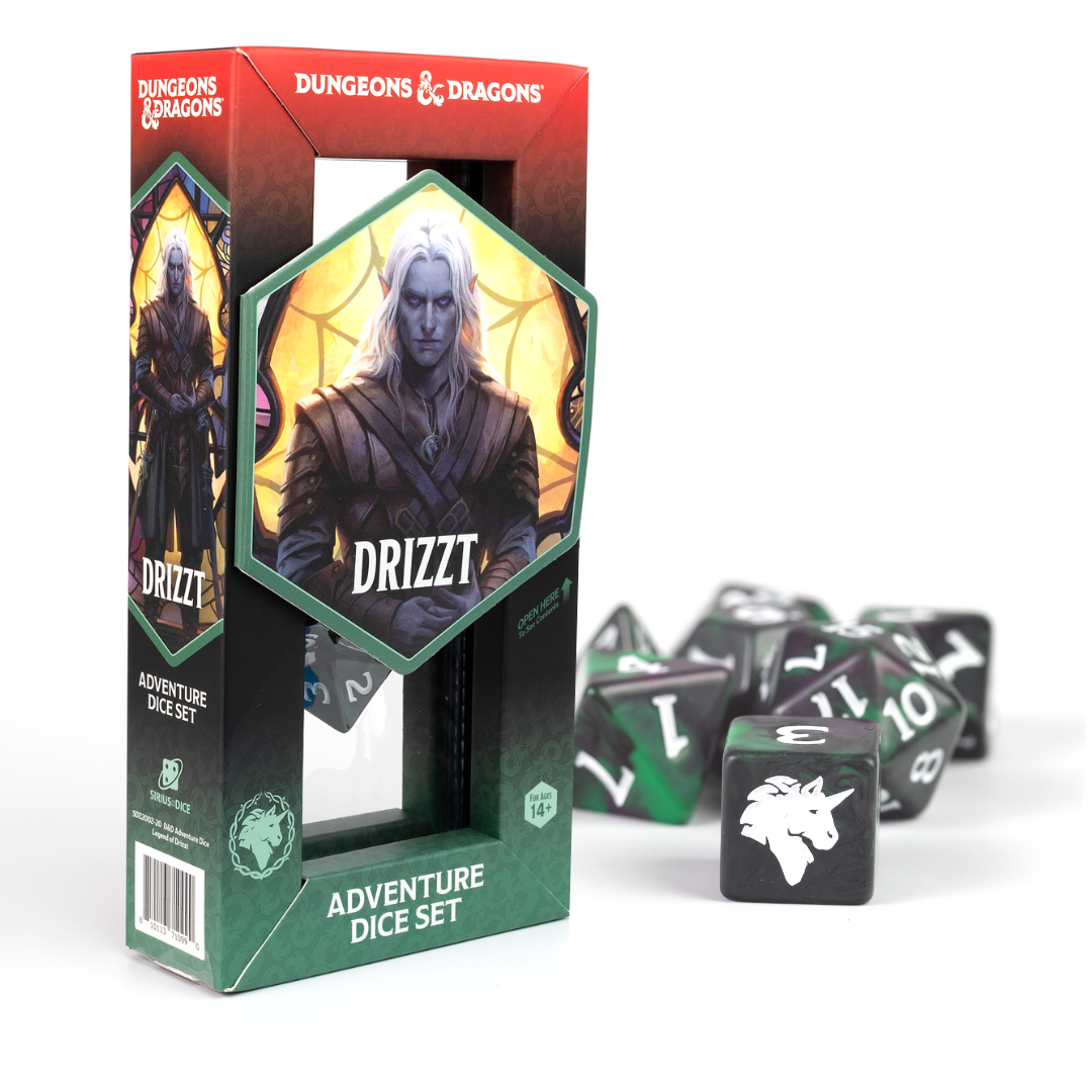 Dungeons & Dragons: Adventure Dice Set- Legend of Drizzt