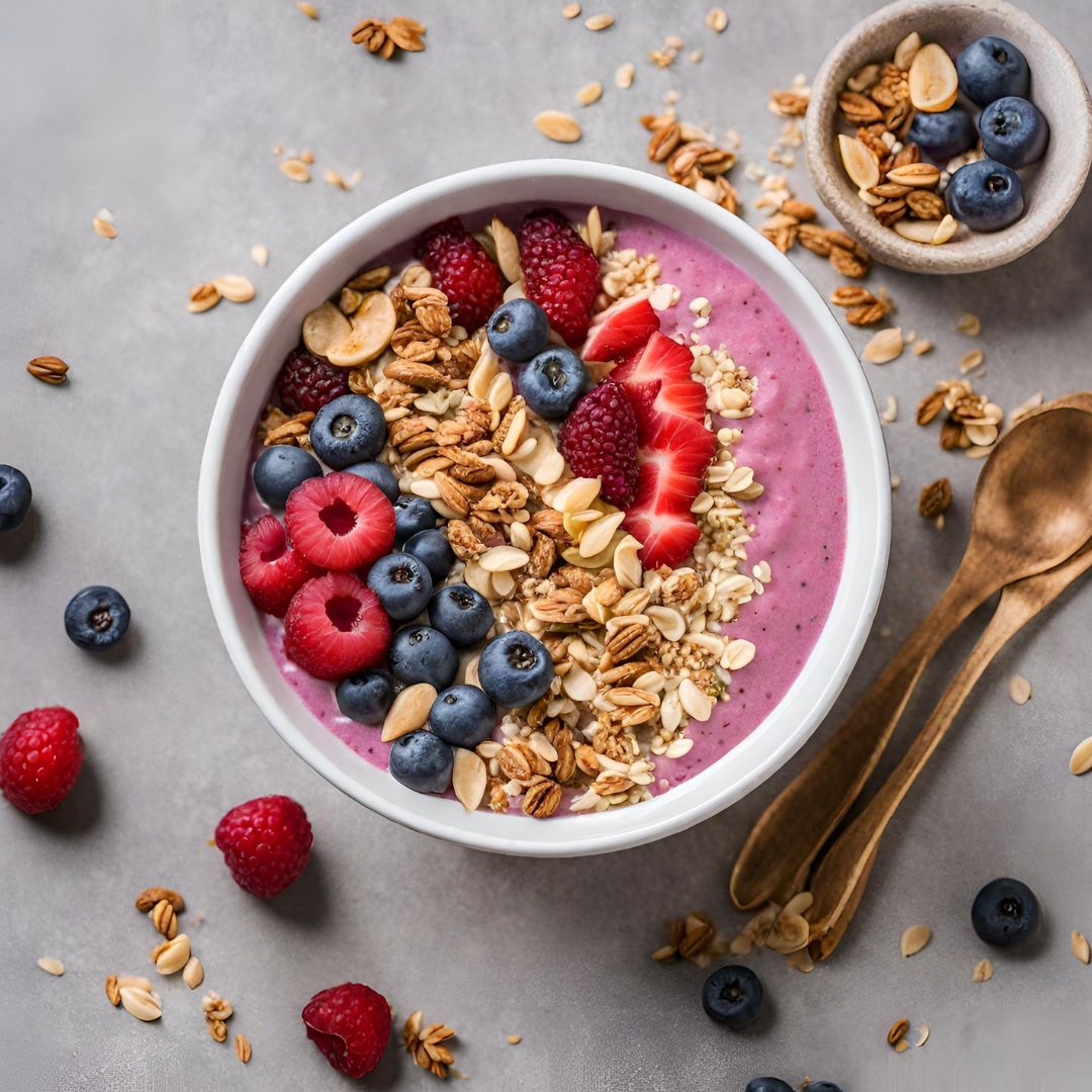 Keto Smoothie Bowl with The Monday Food Co Granola