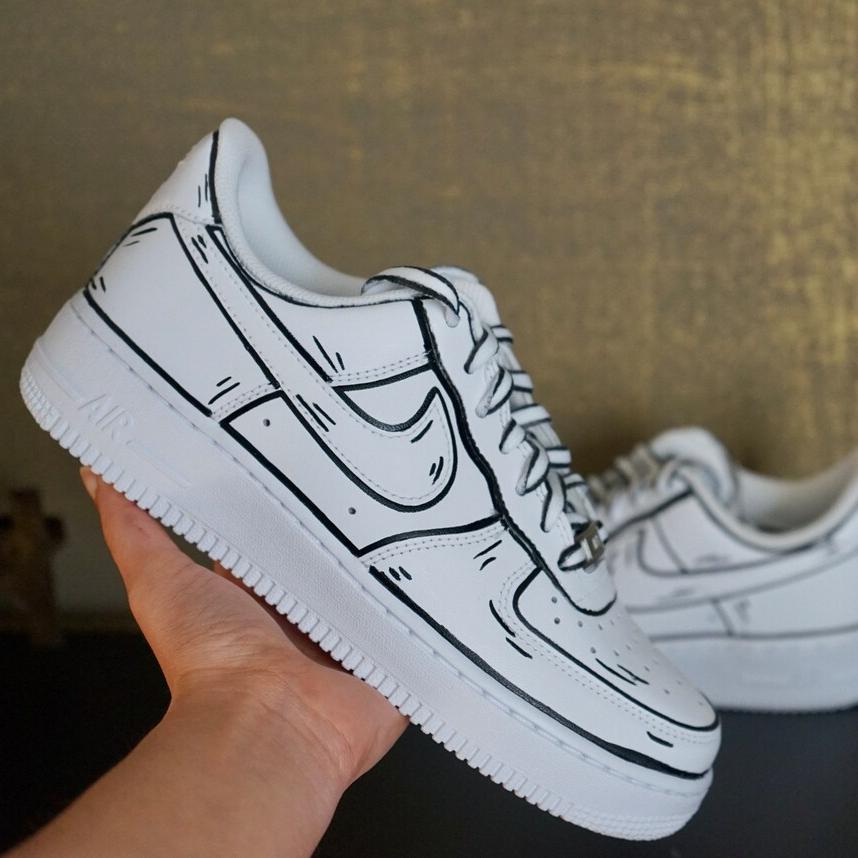 Químico Reanimar censura Dibujos animados personalizados Nike Air Force 1 zapatos personalizado –  insdrip