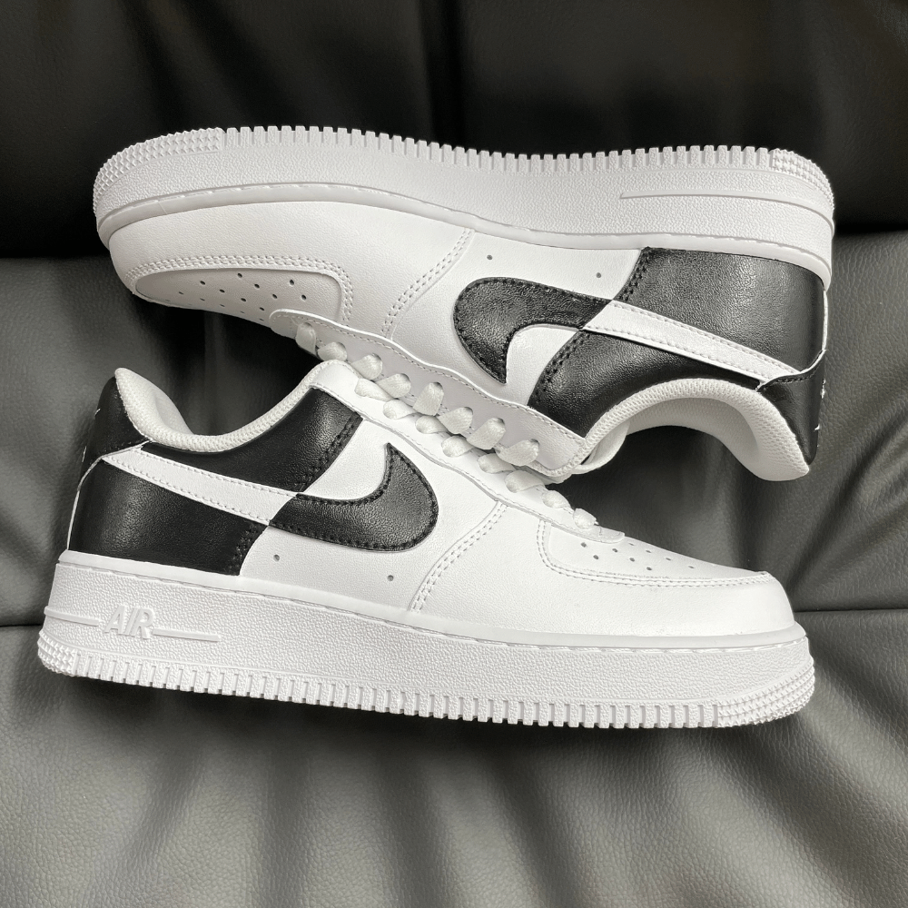 Custom Nike Air Force 1 Black White –