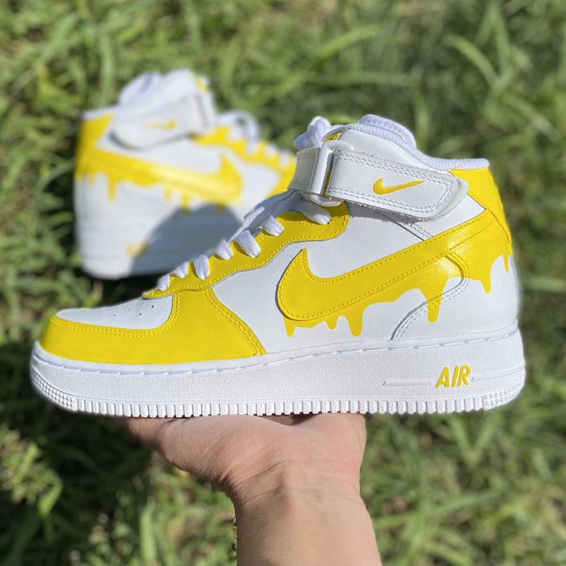 Custom Nike Force Yellow – insdrip