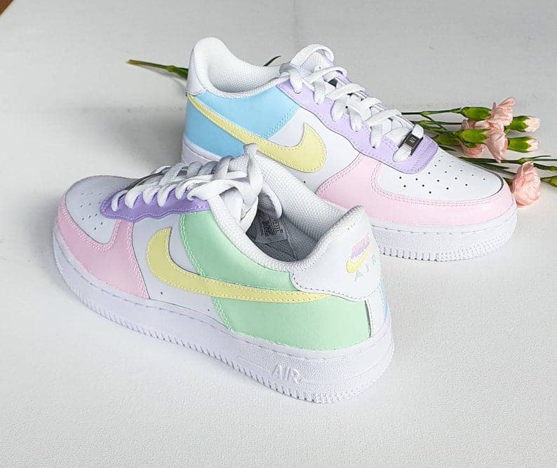 pastel color air force ones
