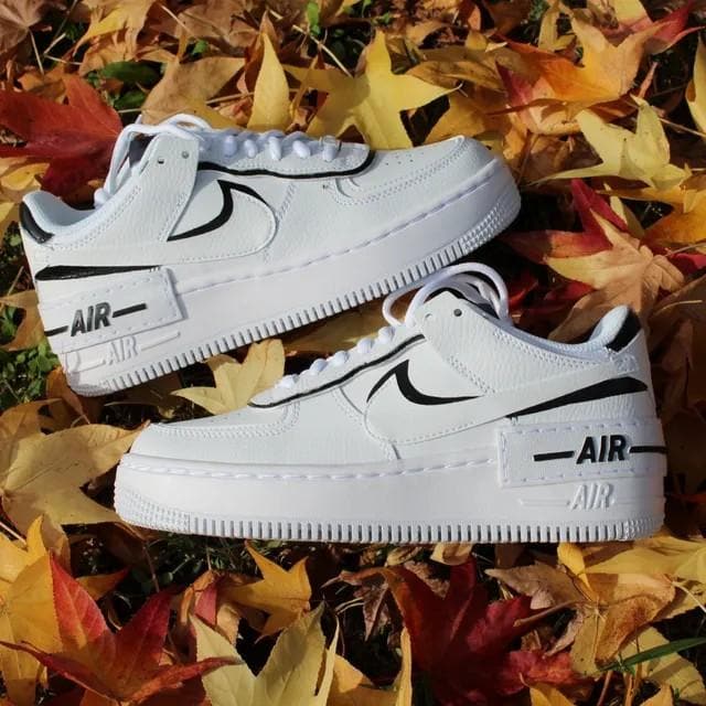 Custom Air Force 1 Shadow White Black 