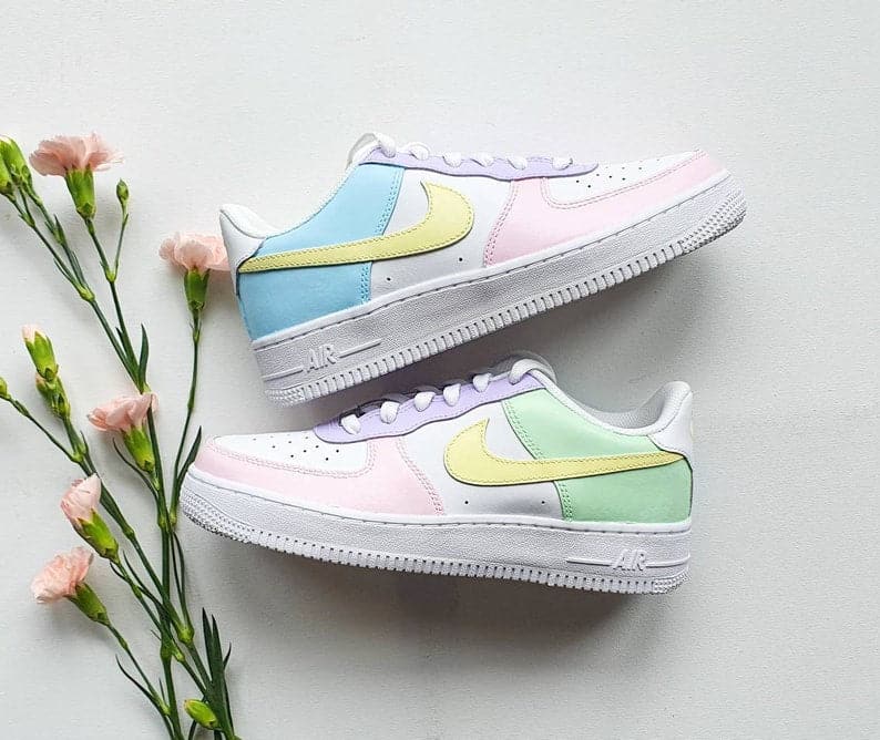 pastel color changing air forces
