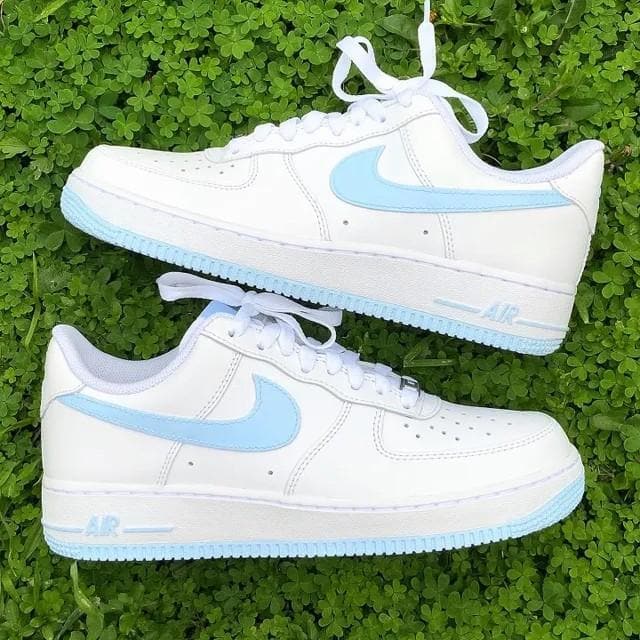 Monarquía Acostado boicotear Bebé Azul Nike Air Force 1 Custom – insdrip