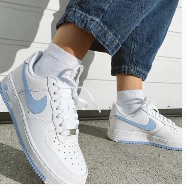 Personalizado Air Force 1 Baby Blue –