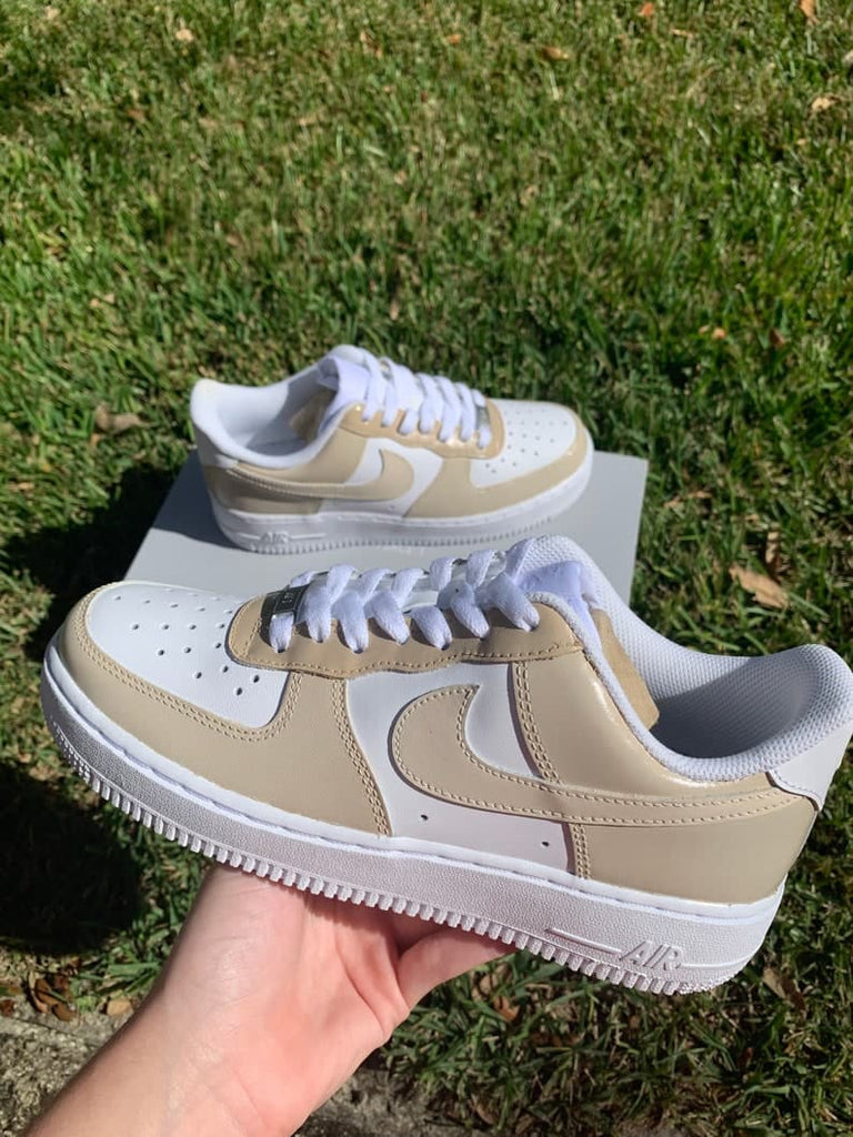 custom brown air force ones