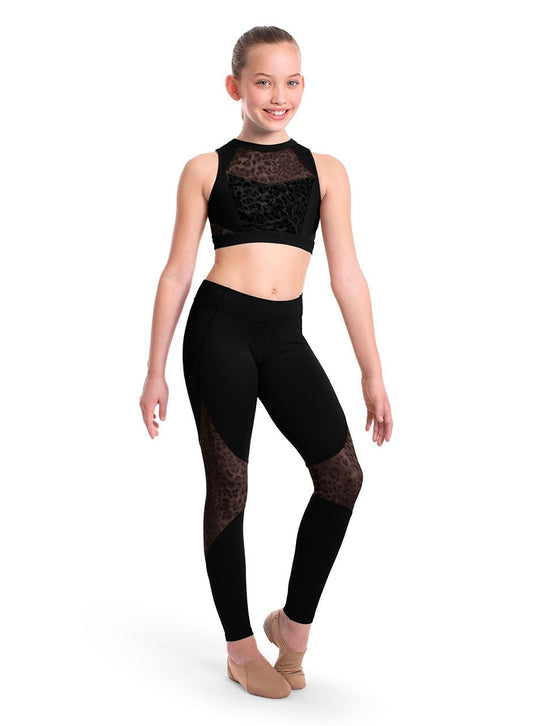 Bloch Animal Print Mesh Band Crop Top FT5262 – Inspirations Dancewear Canada