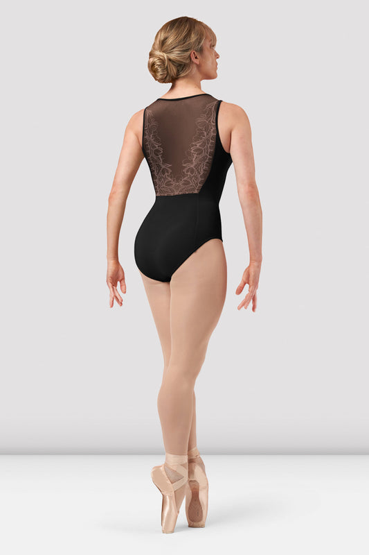 Mondor Athletic Mesh Back Dance Matrix Tank Leotard - 3621 Womens