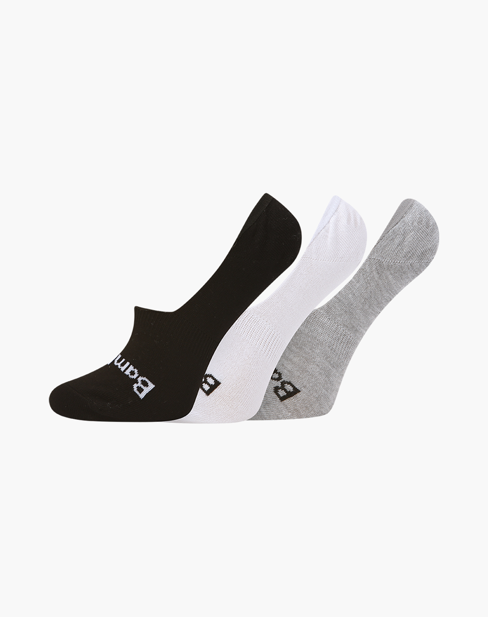 Bonds Logo Light No Show Sock, 4-Pack, White - Socks