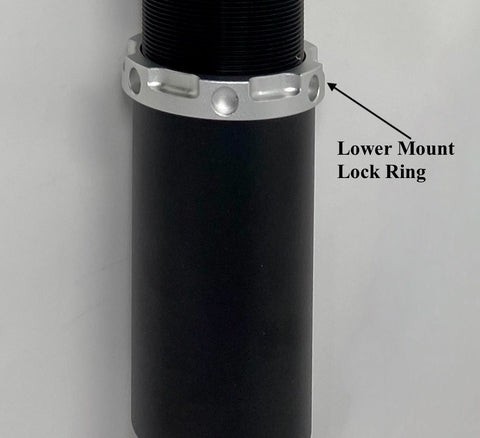 Image showing the lower mount lock ring on a coilover