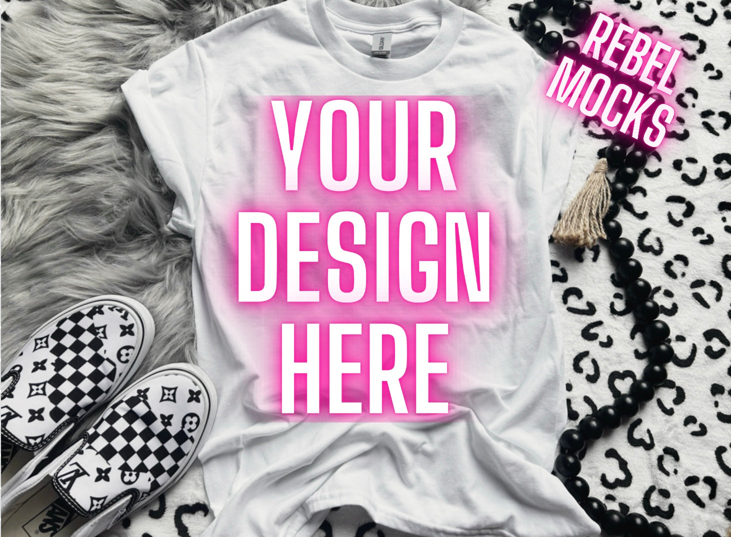 White Flat Lay Mock Up TRENDING VIBES