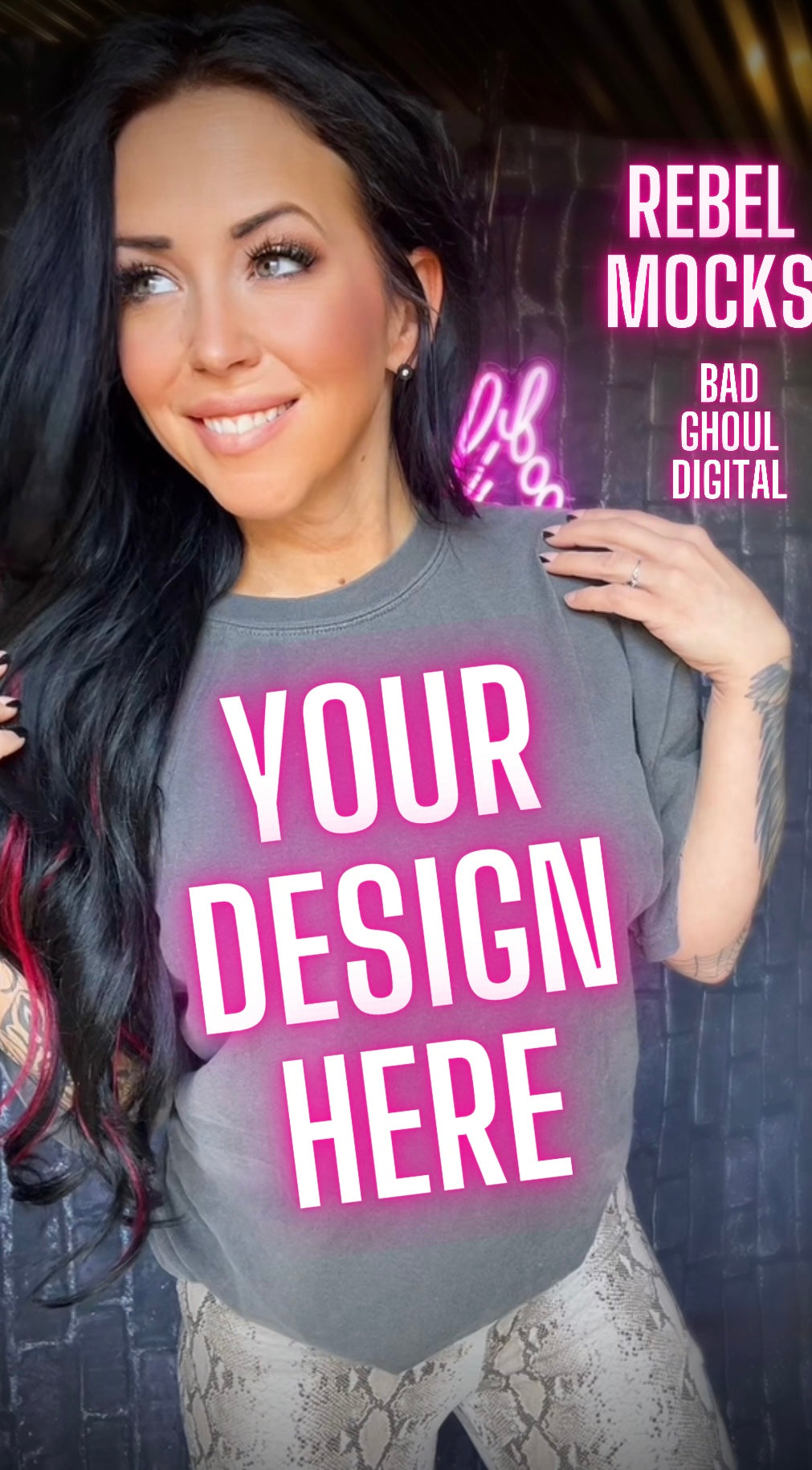 Alt Vibes Pepper Tee Model Mock Up TRENDING