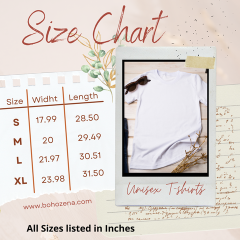 Size Chart – Bohozena