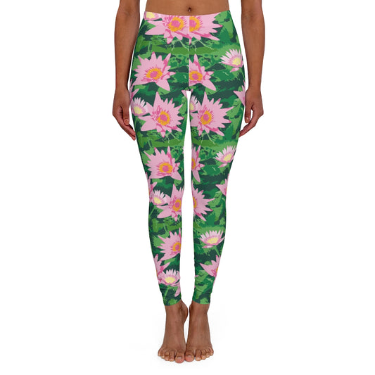 Pink Floral Print Leggings – Bohozena