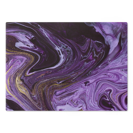 Grey Ocean Marble Glass Cutting Board – Bohozena