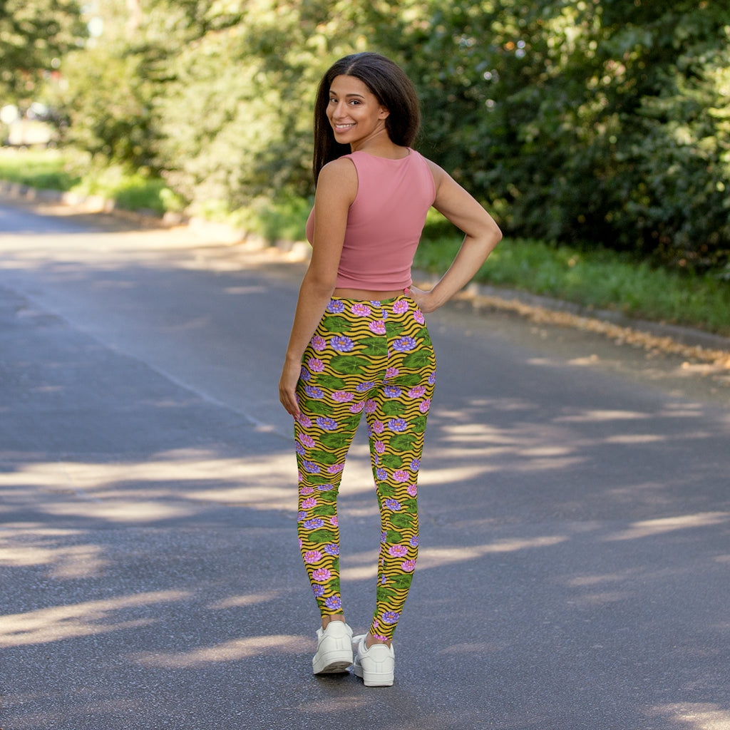 Buy West Vogue Legging- Green N Floral Print at Rs.598 online | Activewear  online