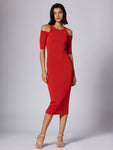 Sweater Summer Viscose Cutout Fitted Dress