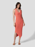 V-neck Ribbed Dress by Equipment