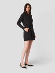 Silk Collared Pocketed Shirt Dress by Equipment